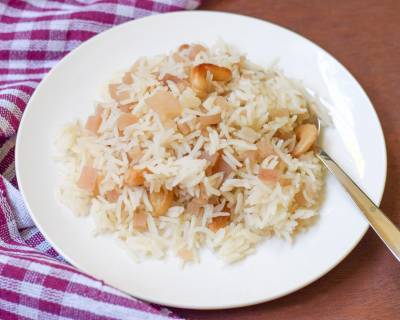 Thor Chal Recipe - Banana Stem Pulao Recipe