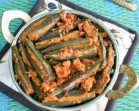 Bharli Bhendi Recipe - Maharashtrian Style Stuffed Bhindi