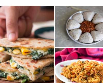 Kids Lunch Box Menu Plan-Horsegram&Millet Idli,Spinach Corn Quesadilla,Tomato Rice & More