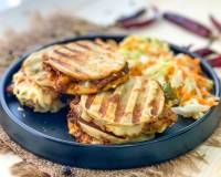 Cheesy Kulcha Sandwich Recipe With Ghee Roast Mushrooms