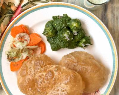 Looking To Make A North Indian Dinner? Try The Hariyali Aloo, Puri & Pudina Chaas