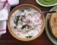 Tomato Onion Tadka Raita Recipe