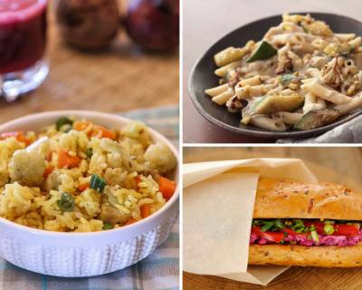 Kids Lunch Box Menu Plan - Aloo Methi Paratha, Vegatable Pulao, Pasta & More