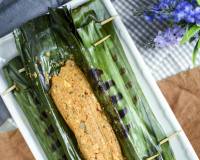 Kumro Patai Ilish Paturi Recipe - Hilsa Fish In Pumpkin Leaves