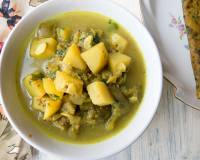Bengali Aloo Jhinge Posto Curry Recipe (Potato and Ridge Gourd Curry)
