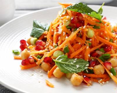 Chickpea Orange Salad Recipe with Sun Dried Tomatoes