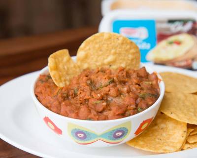 Quick And Easy Chilli Bean Dip Recipe With Chips