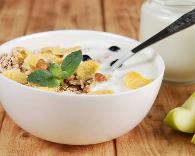 Crunchy Corn Cereal Yogurt Parfait Recipe- A Wholesome Breakfast