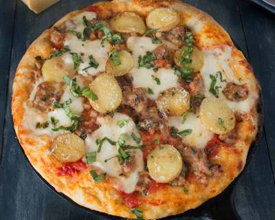 Gluten Free Skillet Pizza With Potato and Tapioca