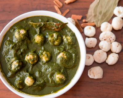 पालक मखाना रेसिपी - Palak Makhana (Recipe in Hindi)