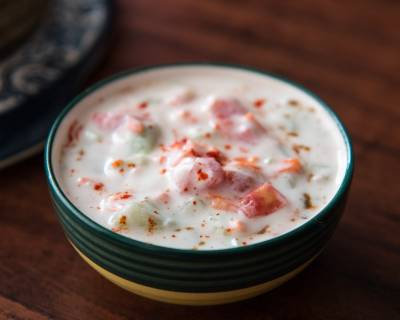  Grated Carrot Cucumber Tomato Raita Recipe