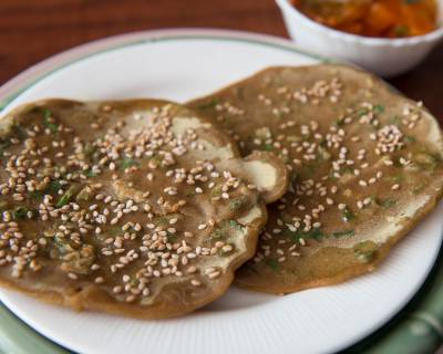 Singhara Atta Cheela Recipe (No Onion No Garlic Navratri Fasting/Vrat Recipe)