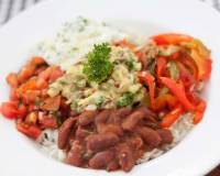 Red Bean Mexican Burrito Bowl Recipe - Roz Ka Khana With Figaro Olive Oil