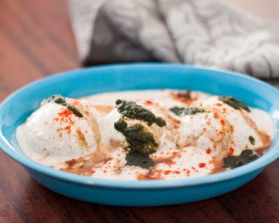 Dahi Vada Recipe - Lentil Dumplings in a Sweet and Spicy Yogurt