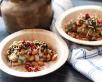 Aloo Chaat Recipe With Baked Beans - Roz Ka Khana With Figaro Olive Oil
