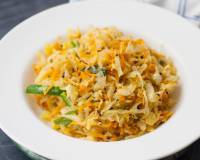Cabbage And Carrot Poriyal Recipe - No Onion And Garlic