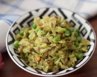 पत्ता गोभी थोरन रेसिपी - Cabbage Thoran/Poriyal Recipe