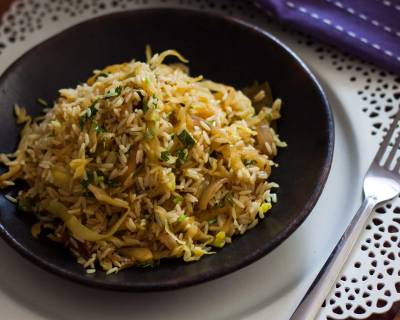 पत्ता गोभी पुलाव रेसिपी - Spiced Cabbage Rice (Recipe In Hindi)