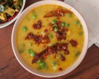 सोबजी दीए भाजा मुगेर दाल रेसिपी - Sobji Diye Bhaja Muger Dal Recipe