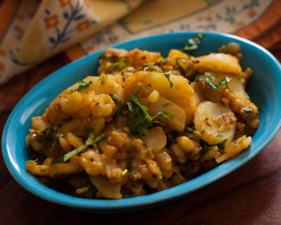 Maharashtrian Aloo Bhujne Recipe - Potato Stir Fry 