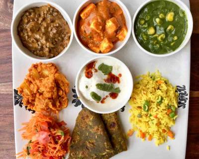 Indian Party Menu: Dal Makhani, Achari Paneer, Corn Palak, Aloo Dum, Dahi Vada & More