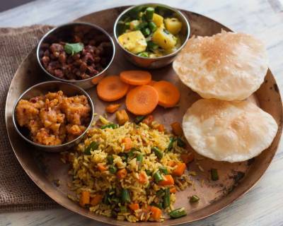 Everyday Meal Plate:Chana Kanghou,Sana Thongpa,Alu Kangmet,Chak Angouba & Tan Ngang