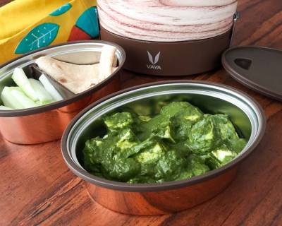 Lunch with Vaya Tyffyn: Palak Paneer, Phulka & Fresh Salad