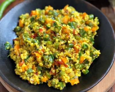 Broken Wheat Upma Recipe - Healthy Dalia Upma for Breakfast