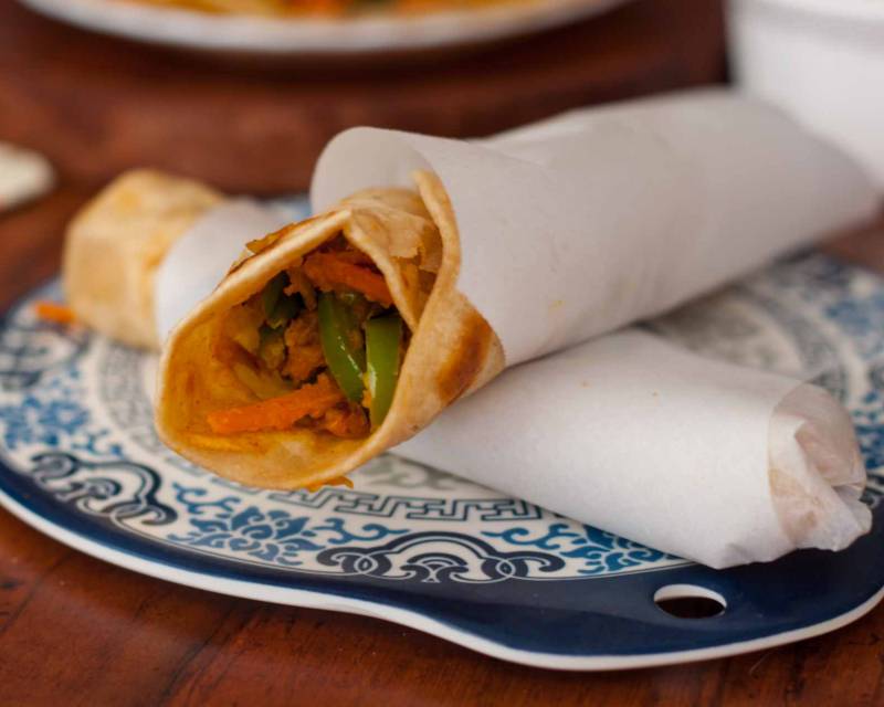 Healthy Vegetable Paratha Rolls Recipe