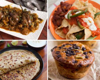 Weekly Meal Plan: Mini Idli Upma, Muffin, Biryani & Spinach Enchiladas & More