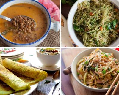 Weekly Meal Plan:Ker Sangri, Kaji Vada, Appam, Stew & Hakka Noodles