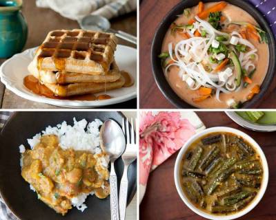 Weekly Meal Plan Wheat Waffles, Vendakkai Poriyal, Paneer Tikka Masala & more