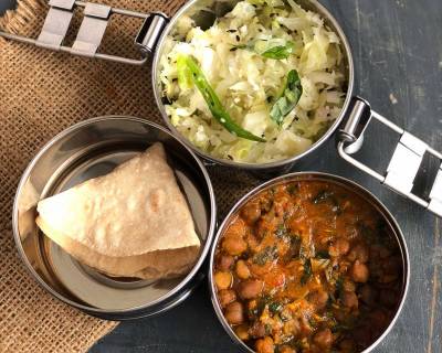 Lunch Box Recipes: Amritsari Kala Chana, Muttaikose Poriyal & Phulka