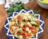 Summer Lettuce Salad with Cucumber, Tomato & Feta Recipe