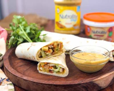 Baby Corn And Paneer Kathi Roll Recipe