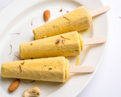 Badam Elaichi Kulfi Recipe 