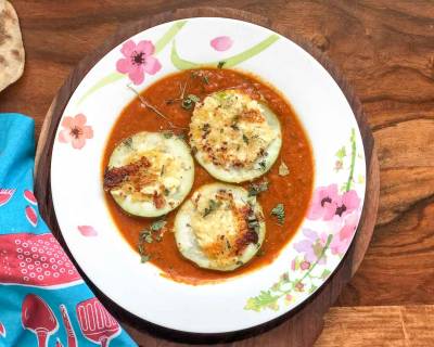 Bharwa Lauki Recipe In No Onion No Garlic Makhani Gravy