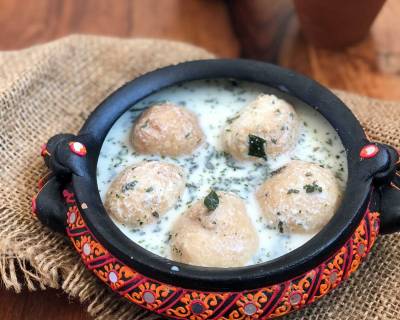 Chaas Dahi Vada Recipe - Dahi Vada in Refreshing Buttermilk