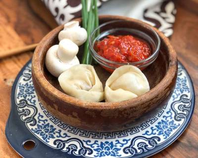 Chilli Cheese Mushroom Momo Recipe