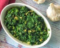 पालक लहसुन स्टिर फ्राई रेसिपी - Spinach Stir Fry Recipe With Garlic