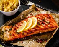 Grilled Tangy Lime Salmon Steak Recipe