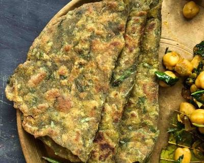 Hara Pyaz Paratha Recipe - Spring Onion Paratha Recipe 