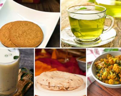 Healthy Office Dabba:Tawa Sabzi, Phulka & Healthy Snacks