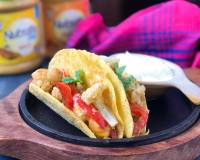 Indo Mexican Roasted Vegetable Taco Recipe With Creamy Mayo