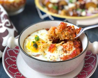 Baked Egg With Quinoa & Tomato Sauce Recipe 