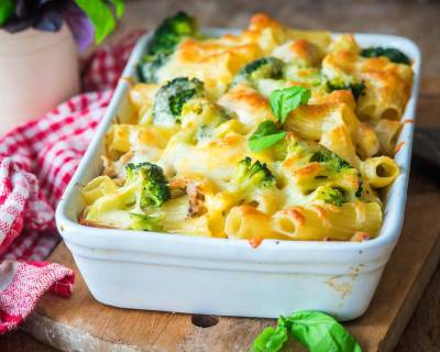 Baked Cheesy Broccoli Pasta Recipe