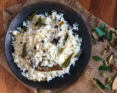 Dhaba Style Spicy Ghee Rice Recipe Made From Whole Spices