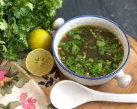 निम्बू और धनिए का सूप रेसिपी - Lemon Coriander Soup Recipe