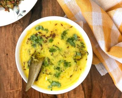 Dal Tadka Recipe Flavored with Lemon and Coriander