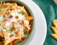 Lemon Rosemary Sauce Baked Penne Pasta Recipe